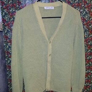 Zara Sage Green Knit Cardigan